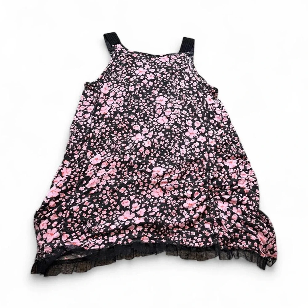 Simply Vera Vera Wang Pink & Black Floral Nightgown, Women's Size XL